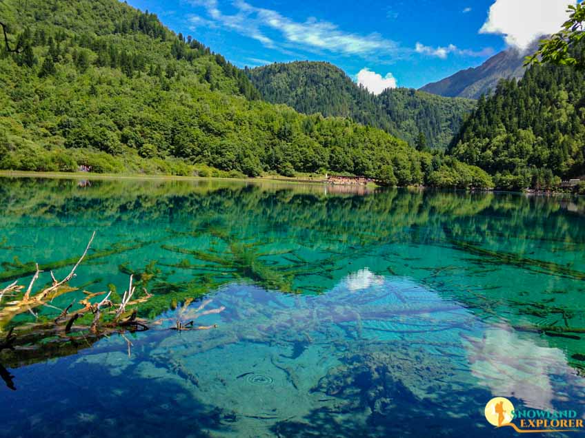 Lake inside Jiuzhaigou National Park