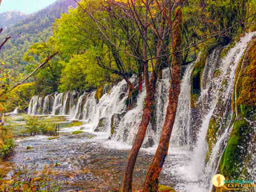 Waterful in Jiuzhaigou National Park