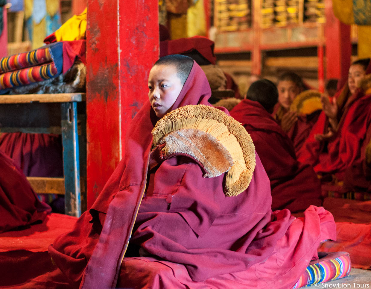 Monk in Pelpung Monastery 
