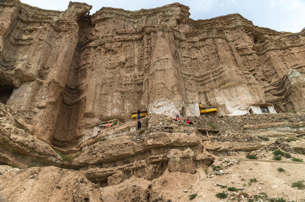 Lo Dorje Drak Meditation caves in Qinghai Province. 