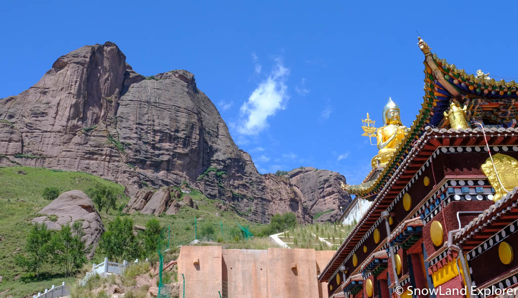 Mount Garuda behind the Ragya Monastery, Golog. 