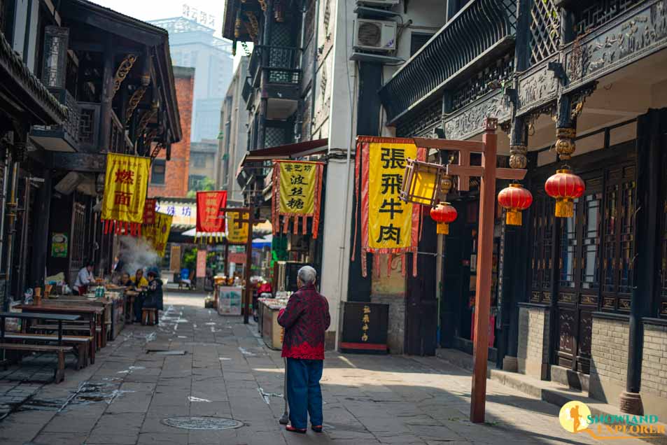 One of the old alleys in Chengdu city