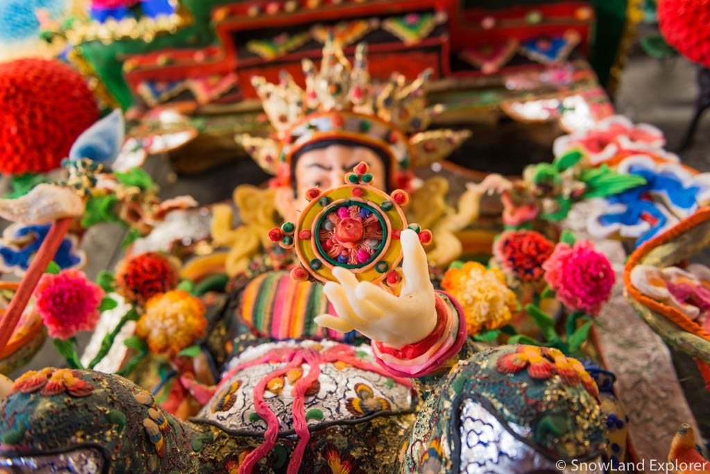 Yak Butter Sculputure display during Monlam Festival in Labrang Monastery