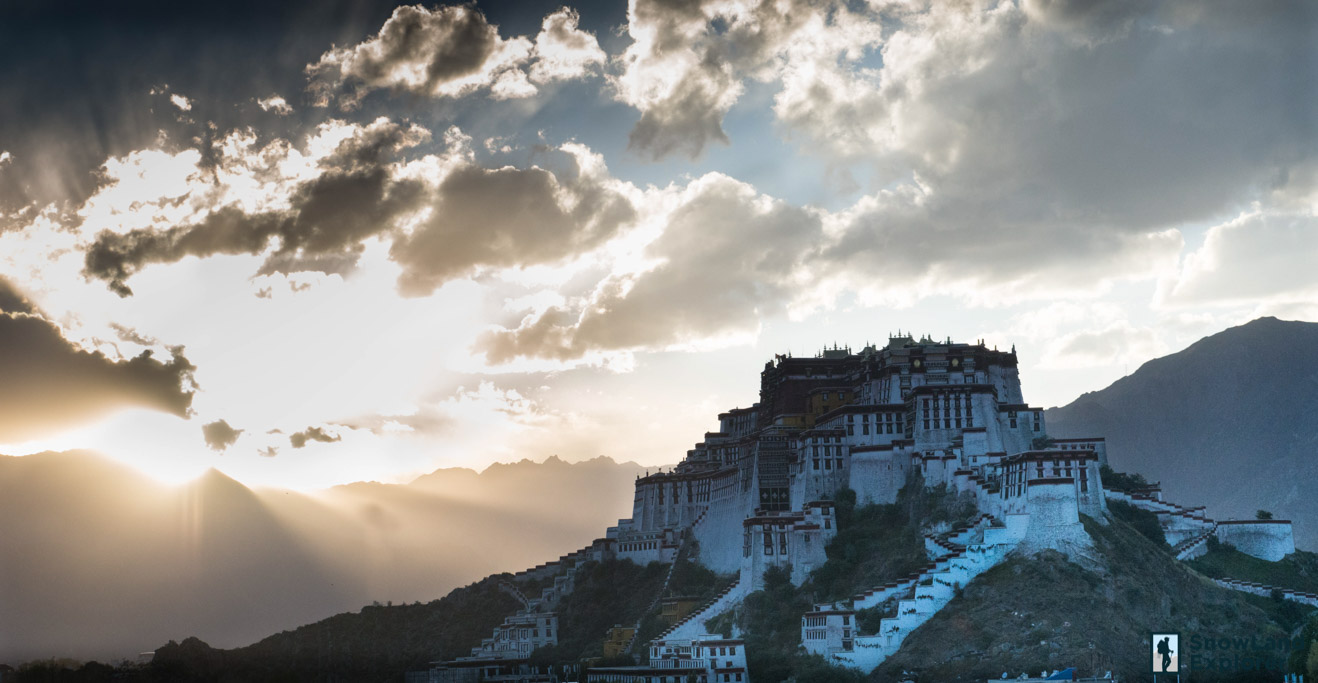 Potala Palace after rain storm in Lhasa