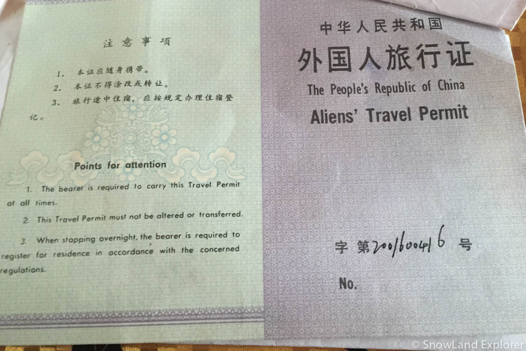 The Allien's Permiits for travelers who are visit Mount Everest, Mount Kaialsh…