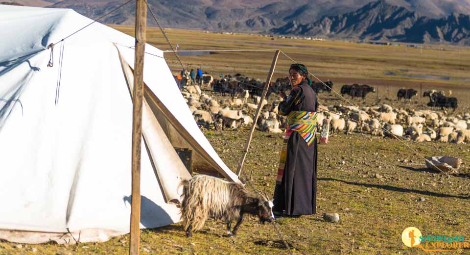 Camp site of nomads on the way from Shigatse to Saga